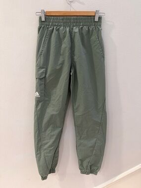 adidas Sage Green Cargo Joggers with Side Pocket